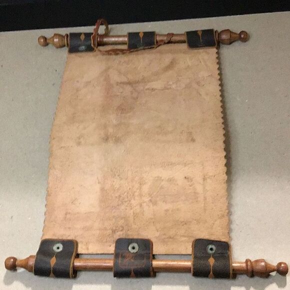 Vintage hand, tooled leather, Machu Picchu Tapestry - Picture 5 of 5